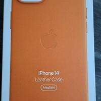 cover iPhone 14 originale in pelle, nuova