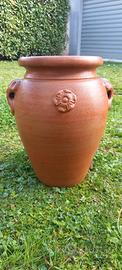 anfora in terracotta da giardino