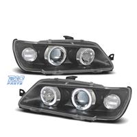 FARI PER PEUGEOT 306 93-97 ANGEL EYES FONDO NERO