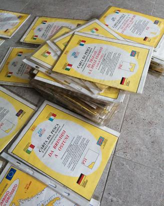 Lotto mappe nautiche da pesca