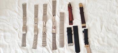 Cinturini orologio in pelle, silicone metallo 