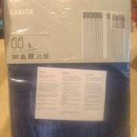 coppia tende blu ikea