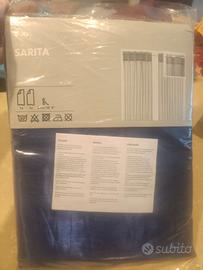 coppia tende blu ikea