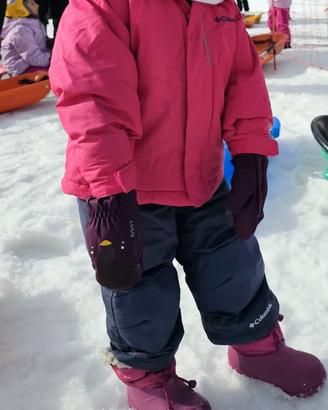 Abbigliamento neve 4 anni tuta marca Colombia