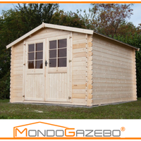casetta 3x3 legno giardino 34 mm ricovero attrezzi