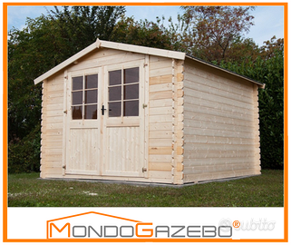 casetta 3x3 legno giardino 34 mm ricovero attrezzi