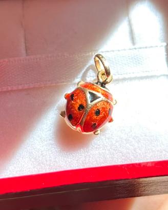Coccinella in oro 18 carati 750 vintage