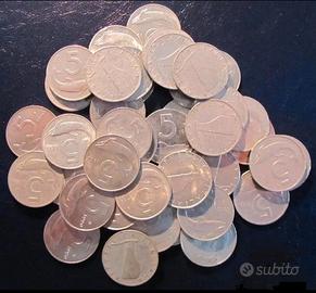 Monete da 5 lire, anni vari
