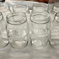 8 Barattoli in vetro"Bormioli" da litri 1 