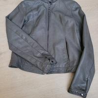 Alcott giacca Ecopelle grigia stile biker vintage
