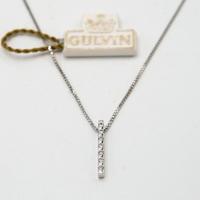 Collana oro bianco 18kt a fiammifero diamanti A.15