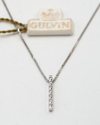 Collana oro bianco 18kt a fiammifero diamanti A.15