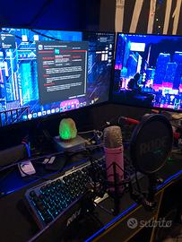 Postazione gaming/streaming/video professionale