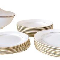 Servizio piatti Laveno da 6 + zuppiera Richard