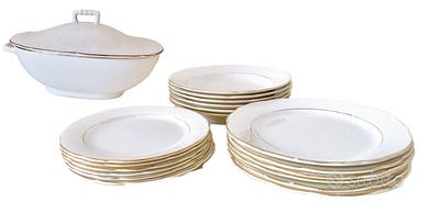 Servizio piatti Laveno da 6 + zuppiera Richard