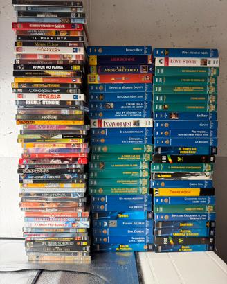 Lotto VHS e DVD originali anni ’80/’90/2000 rari