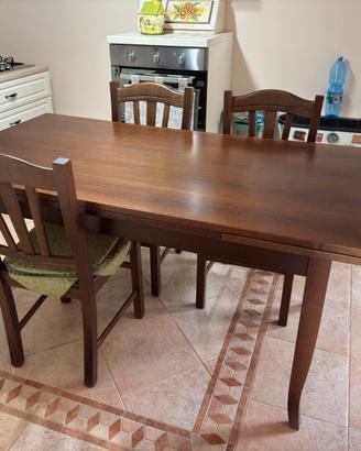Tavolo da cucina 6 posti allungabile