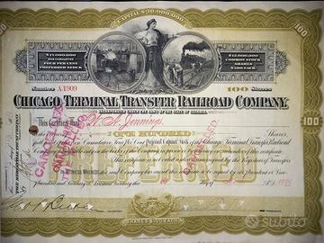 CERTIFICATO AZIONARIO AMERICANO 1899!!!!