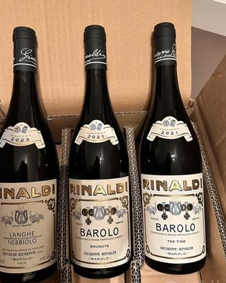 Vino Barolo Brunate e Tre Tine Giuseppe Rinaldi