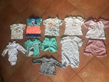 Mix vestiti bimbo 6 mesi +regali