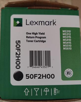 toner lexmark 50F2H00 nuovo