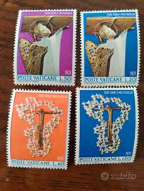 4 francobolli poste vaticane 1971 nuovi