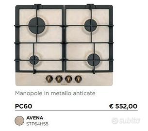 Piano cottura NUOVO Shock 4 fuochi color avena