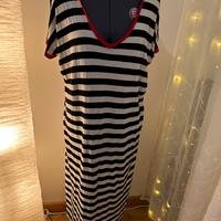 Vestito a righe in cotone manica corta