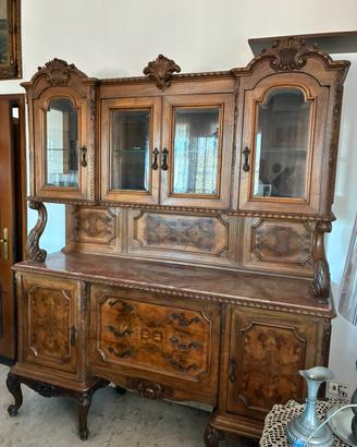 Credenza chippendale e 6 sedie