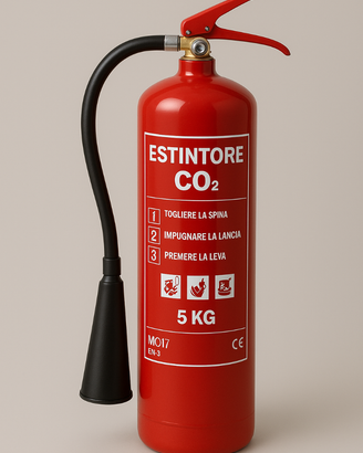 Estintore Co2 da 5kg immatricolazione (2025)