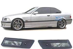 FRECCIE LATERALI BMW E36 90-96 VETRO CHIARO NERO