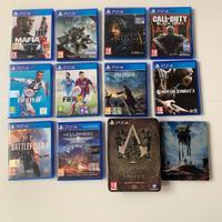 Lotto 12 Giochi PS4 + Steelbook