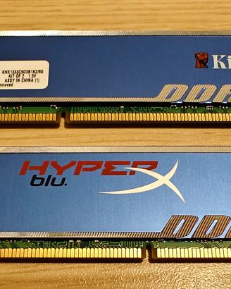 RAM Kingston 8GB 1333MHZ DDR3 KHX1333C9D3B1K2