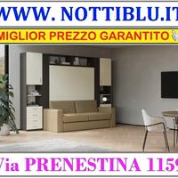 Letto a Scomparsa SINCRO 2piazze MATERASSO OMAGGIO