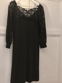 Tubino nero lana e tulle See by  Chloe t. 44