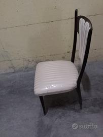 sedia da sala con schienale in radica n. 6