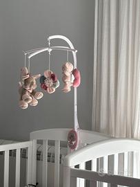 Nattou - Giostrina musicale bianca-rosa