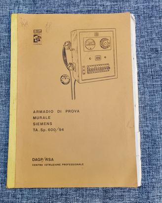 manuale tecnico SIP raro anni 60