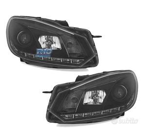 FARI VOLKSWAGEN VW GOLF 6 08-12 DRL FONDO NERO