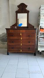 Comò con specchiera restaurato