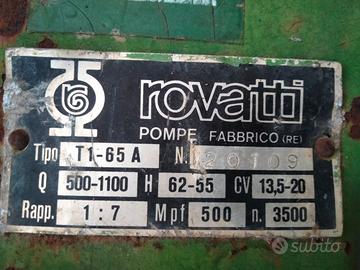 pompa per irrigazione