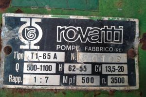 pompa per irrigazione