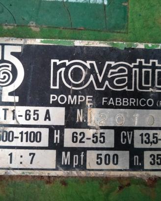 pompa per irrigazione