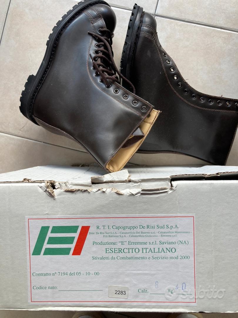 Scarpe Anfibi Militari Originali Esercito Italiano Nuovo Modello Vibram  stivali