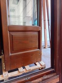 Serramenti Finestre Porta finestra legno marroni