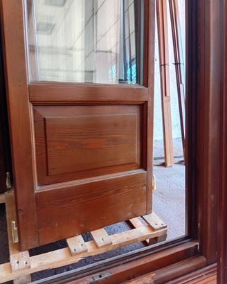 Serramenti Finestre Porta finestra legno marroni