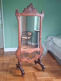 specchio doppio con ruote