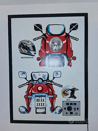 Pannello didattico autoscuola scuola guida