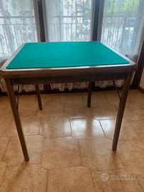 Tavolo da gioco pieghevole vintage