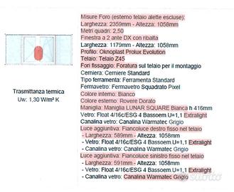 Infissi Oknos nuovi 4 vetri